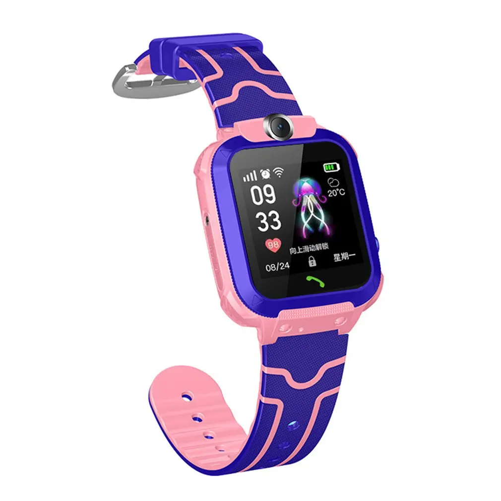 Inteligente para Crianças Relógio de Bebê Telefone para Meninas do Menino Q12 à Prova Dwaterproof Água Relógio Rastreador Criança Chamada Sos Anti Perdido Crianças Relógios 4g Lbs 4 inteligente para crianças lbs rastreador criança chamada
