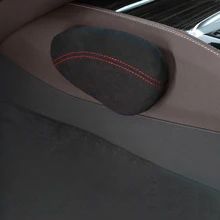 Onever автомобильное сиденье, подушка для ног, Кожаная подушка для ног, удобный наколенник, поддержка бедра для BMW серии