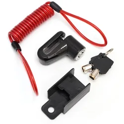 Anti-Theft Disc Brake Lock with Steel Wire for Universal Electric Scooters (Black)