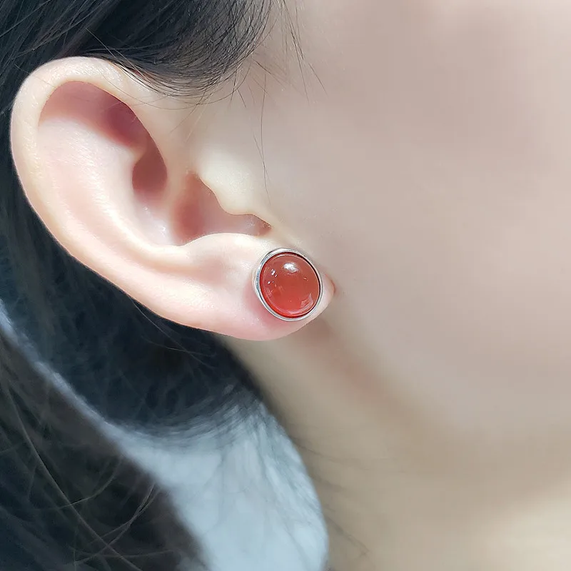 Flyleaf Agate Chalcedony 925 Sterling Silver Earrings For Women Necklaces& Pendants High Quality Fine Jewelry Sets Elegant