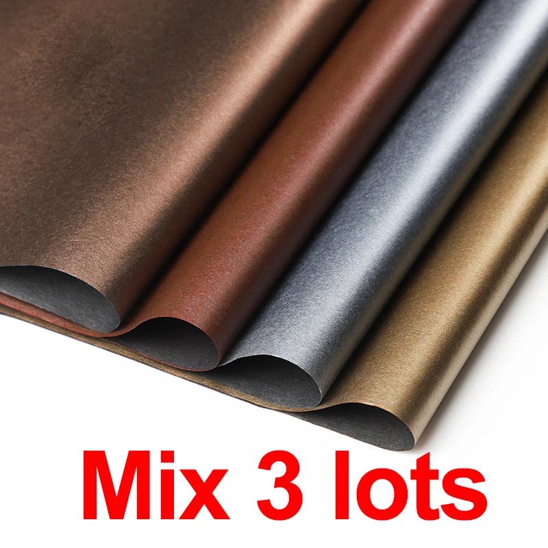 Mix 3lots 20 шт цветок обертывание цветок бумага двухцветная металлическая облицованная бумага цветок букет база сиднейская бумага цветок флорист упаковочный материал - Цвет: Mix 3lots