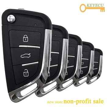 

KEYECU 5 Pieces/ Lot KEYDIY NB Series NB29 Multi-functional KD Remote Control Key - 3 Buttons - for KD900/ KD900+/ URG200/ KD-X2