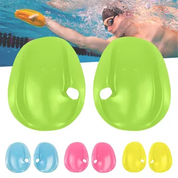 

1 Pair Silicon Swimming Paddles Stroke Professional Hand Paddle Water Sports Swimming Training Accessories