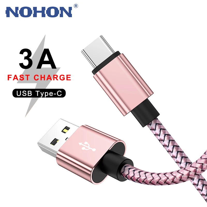 1m 2m 3m USB Type C Cable For Samsung Galaxy S20 S21 A51 Fast Charging Cord USB C Cable For Huawei P40 Xiaomi Redmi Charger Wire 1