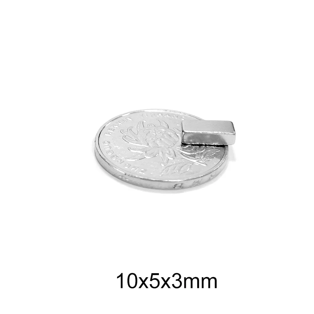 

20~300pcs 10x5x3 mm Cuboid Block Magnets 10mm X 5mm Neodymium Magnet Sheet 10x5x3mm Permanent NdFeB Strong Magnet 10*5*3 mm N35