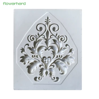 

Vintage Relief Flourish Border silicone mold fondant mold cake decorating tools chocolate gumpaste mold