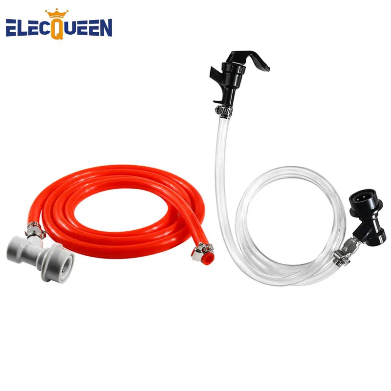 

3/16" ball lock beer line assembly & home brew 5/16" gas line assembly for beer making picnic tap draft beer keg dispenser