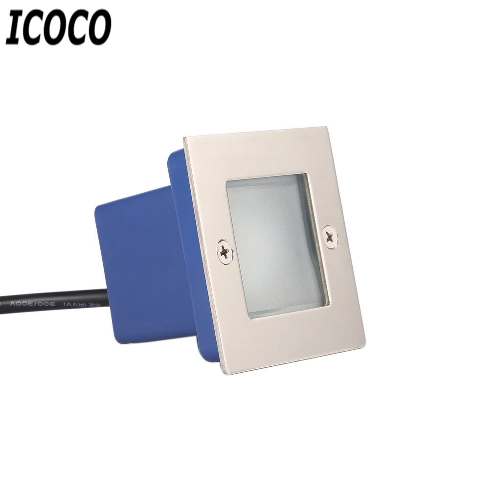 ICOCO квадратный прочный 1 Вт светодиодный подземный светильник IP65 напольные