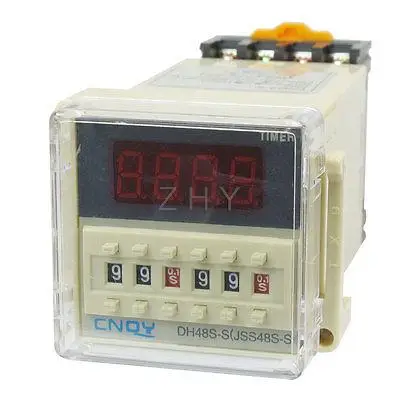 

DH48S-S Power on Time Delay Relay 8-Pin SPST 0.1S-99H AC/DC36V w Socket