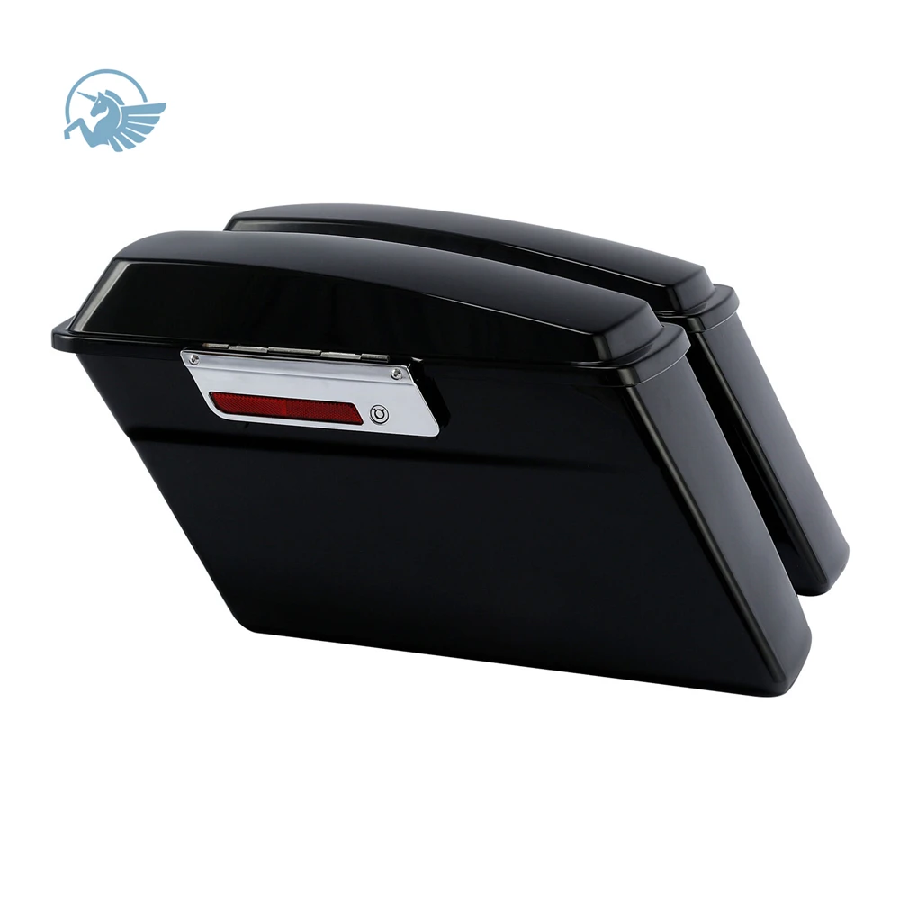 Borse Sella Rigide TCMT In ABS Per Harley Touring | Bauletti Con Coperchio A Chiave | Adatte Per Electra Glide, Road King, Street Glide (1994-2012)