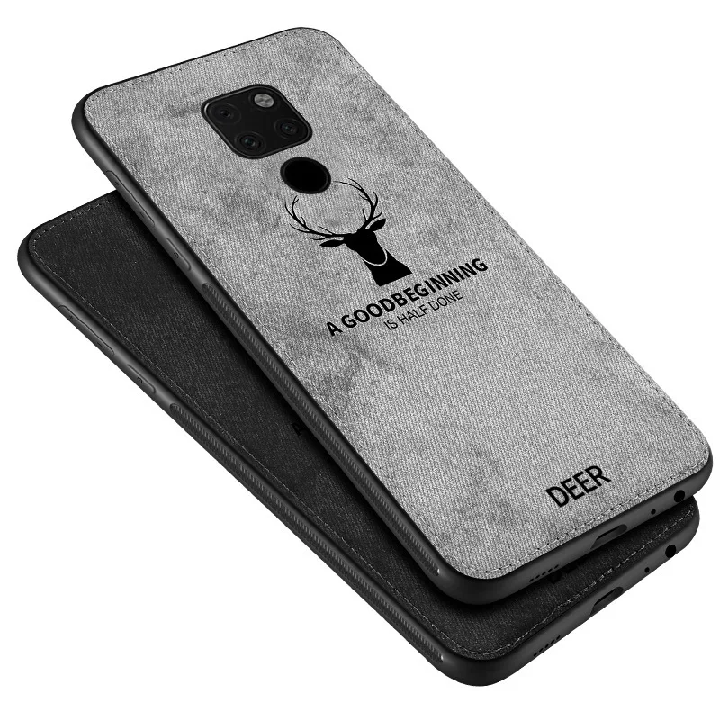 Для huawei P20 P30 P10 Pro чехол противоударный олень Ткань задняя крышка для mate 10 20 30 20X Lite