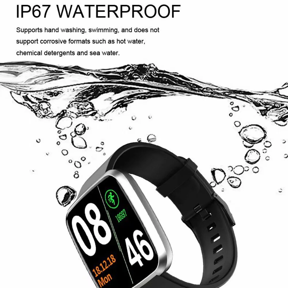 Новые женские водонепроницаемые Смарт-часы T80 Bluetooth Smartwatch для Apple IPhone Xiaomi монитор сердечного ритма фитнес-трекер