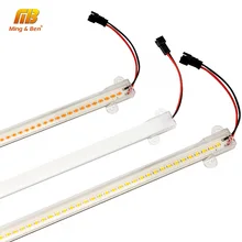 10 шт. светодиодный светильник для шкафа ясная молочно-белая оболочка 30 см 50 см 220 В жесткая настенная лампа трубка настольная лампа для чтения кухня ночное освещение