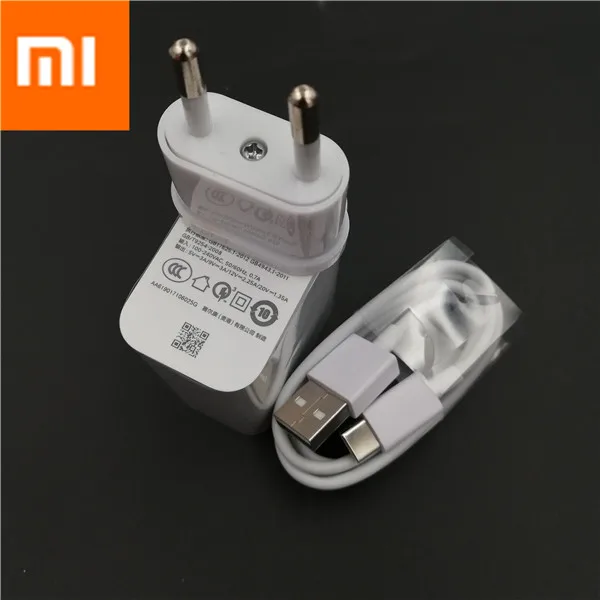 EU add cable Xiao mi 9 mi 9 быстрое зарядное устройство QC4.0 27 Вт Быстрая Зарядка адаптер type C кабель для mi 9 8 SE 9T 6 A2 A1 5 красный mi Note 7 K20 Pro - Цвет: EU add cable