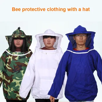 

Beekeeping Jacket Smock Protective Protector Bee Keeping Hat Sleeve Breathable Equipment B99