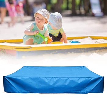 

Square Dustproof Protection Sandbox Cover Waterproof Sandpit Pool Cover with Drawstring JDH88