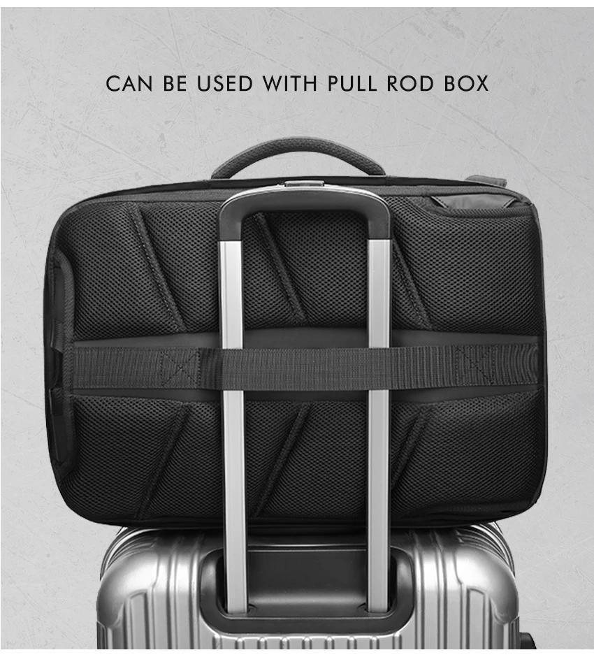 Мужской рюкзак для ноутбука с диагональю 15,6 дюймов, Многофункциональный Водонепроницаемый Школьный рюкзак, рюкзак для путешествий с защитой от кражи и usb-зарядкой, мужской рюкзак Mochila