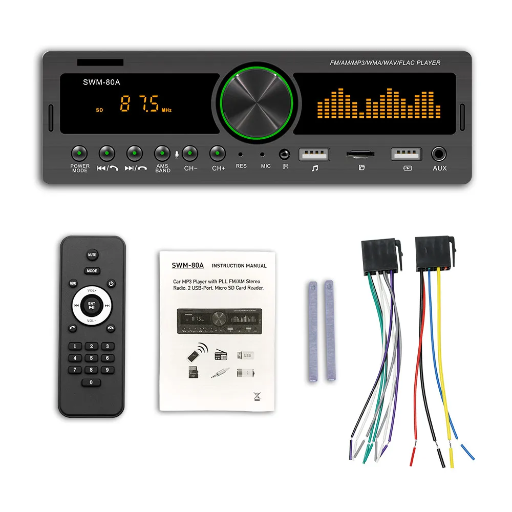 Автомобильный радиоприемник стерео MP3-плеер автомобильный Bluetooth mp3-плеер U-диск