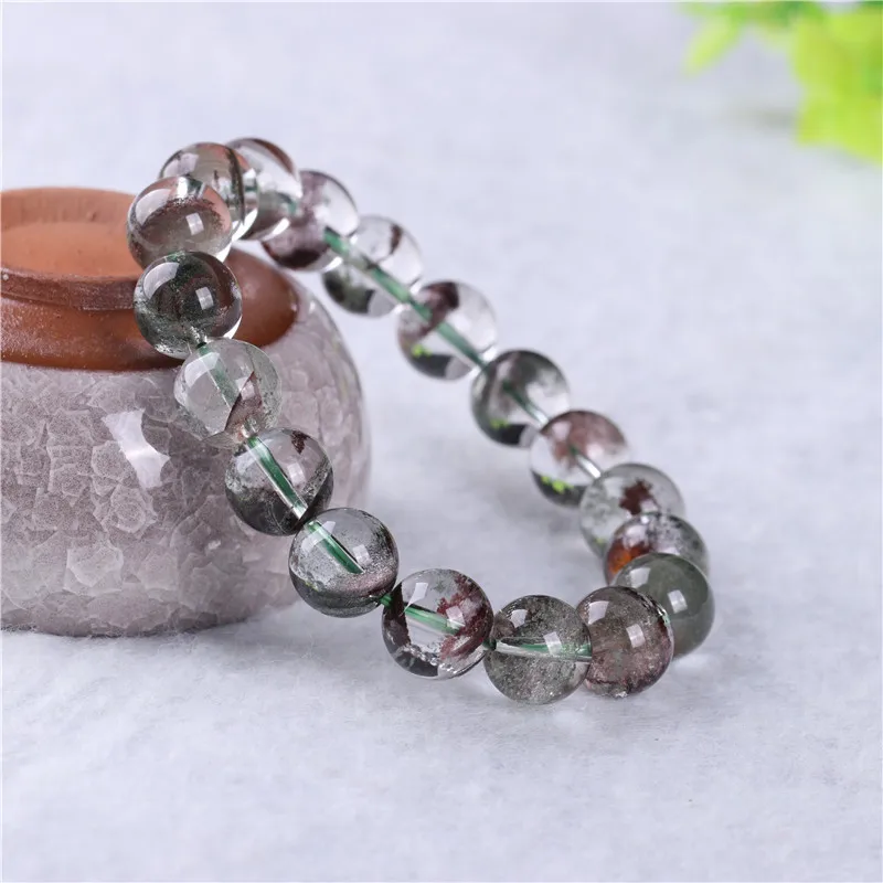 

Natural green ghost bracelet thousand layers of yarn polytreasure basin single ring hand string men and women