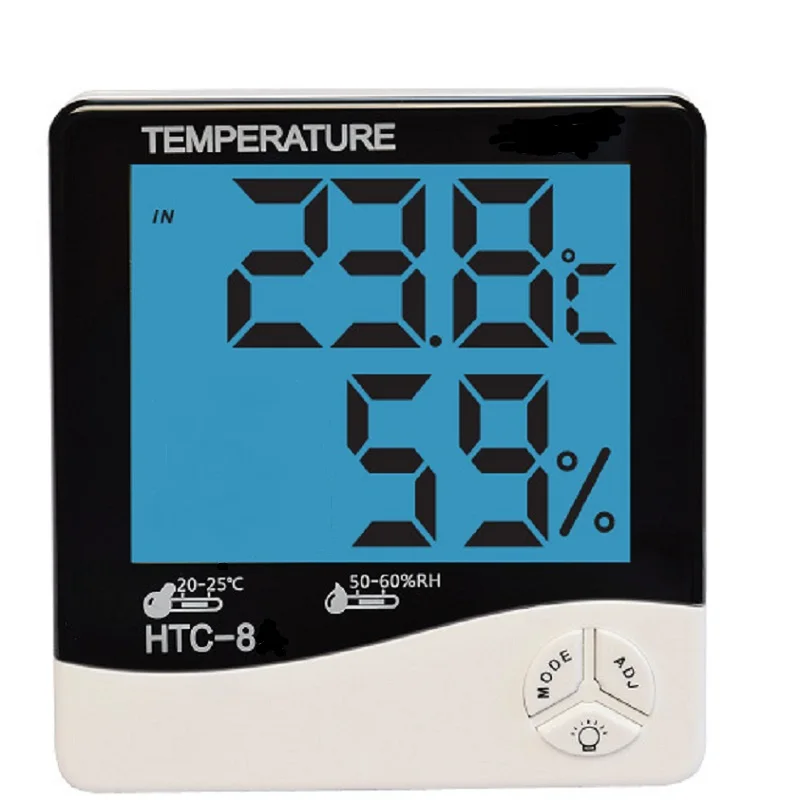 

HTC-1 HTC-2 HTC-8 LCD Thermometer Hygrometer Electronic Digital Outdoor Indoor C / F Thermometer Hygrometer Alarm Clock
