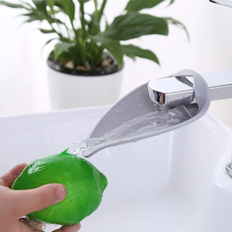 

1pc Kitchen Water Faucets Bathroom Water Tap Extension Silicone Faucet Extender for Children Hand Washing Clothes Food Washing