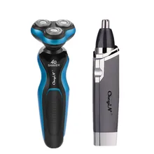 4D плавающая электробритва Мужская бритва с тремя лезвиями перезаряжаемый триммер Бритва для бороды зажим для носа триммер Barbeado