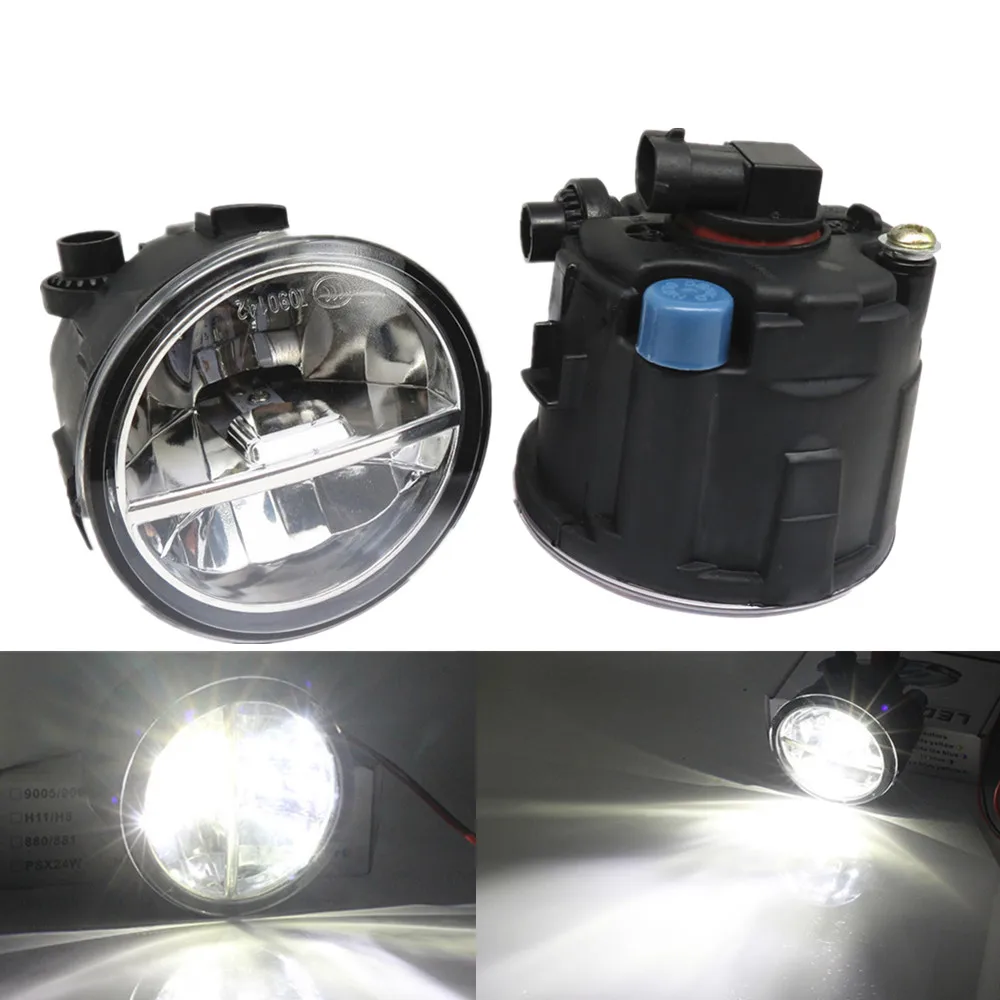 2x Angel Eyes Fog Lamp Assembly Super Bright Light For Nissan Tiida Juke Patrol 3 Y62 2006-2015 Led Lights DRL Lamps | Автомобили и