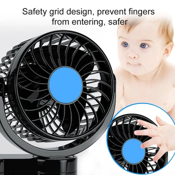 

12V 24V Electric Car Fan SUV Adjustable Speed Forklifts RV Home Air Cooling Boats Double Head Trucks Universal Multifunction