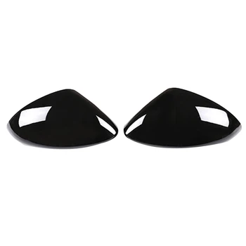 

2 Pcs Glossy Black ABS for Alfa Romeo Stelvio 2017-2020 Rear View Mirror Cover Trim Car Accessories