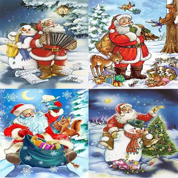 

5D DIY Full Drill Diamond Painting Santa Claus Embroidery High-quality Delicate Personality Kit Bedroom Home Decor