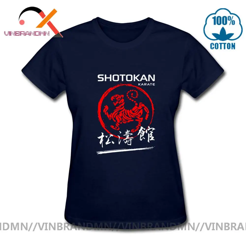 Shotokan каратэ Футболка женская футболка хипстер Camisetas Hombre короткий рукав o образный