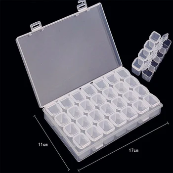 

28pcs Bottles Diamond Painting Tools Storage Box Beads Container Diamond Embroidery Stone Convenience Box