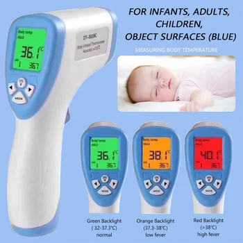 

Temperature Gun Pyrometer Handheld Backlight Infrared Thermometer Laser Data Retention Function for Hot Water Pipe Portable
