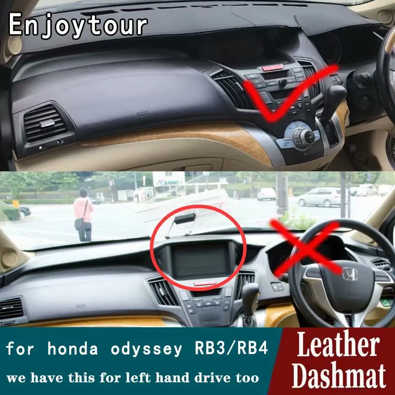 Кожаный коврик для приборной панели аксессуары стайлинга автомобиля Honda RB3 RB4 2009