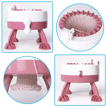 

New Portable Knitting Machine Weaving Loom knit for Scraf Hat Children Educational Learning Toy Knitting Tools