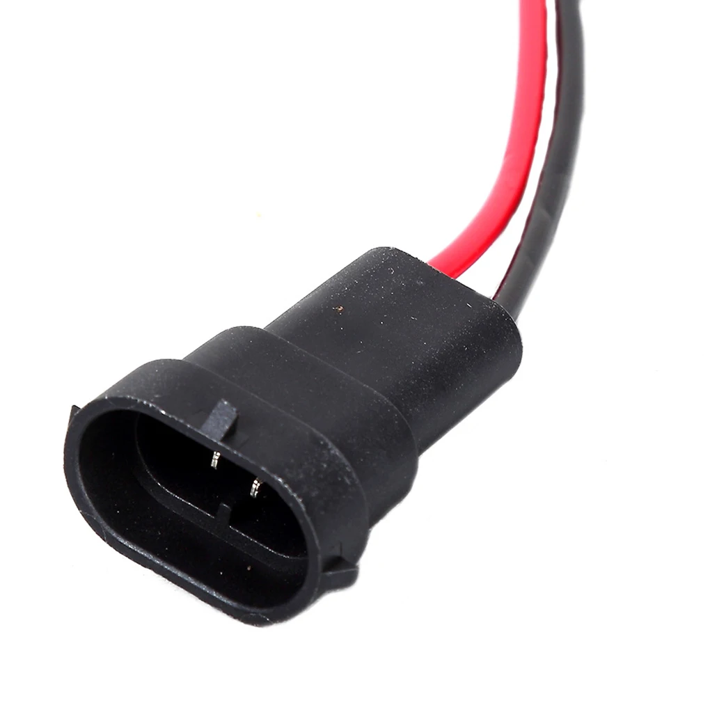 H11 Headlight Male Pre Wired Socket Extension Connector Adapters Bulb Replacement Sockets 1 Pair