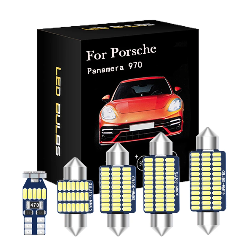 

HSMI 23pcs Canbus Interior Lights For Porsche Panamera 970 4 S 4S Turbo Turbo S Diesel GTS S Hybrid 2009-2018 LED Lamp Bulb Kit