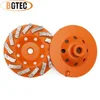 BGTEC 2pcs 4inch Diamond Turbo Row Grinding Cup Wheel 100mm Grinding Disc For Concrete Masonry Construction Brick Material