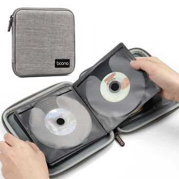 

32 Card Slots CD Card Holder Non-woven Hard Shell Shockproof Pressureproof Pack EVA Car Home DVD Disc Case CD Storage Bags