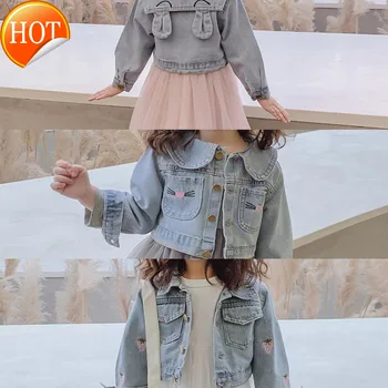 

2020 Cowboy Jackets & Lace Dress For Girls Dress Sets Baby Girl Suit Girls Clothing Sets Long Sleeve Girl Dress Kids Clothes