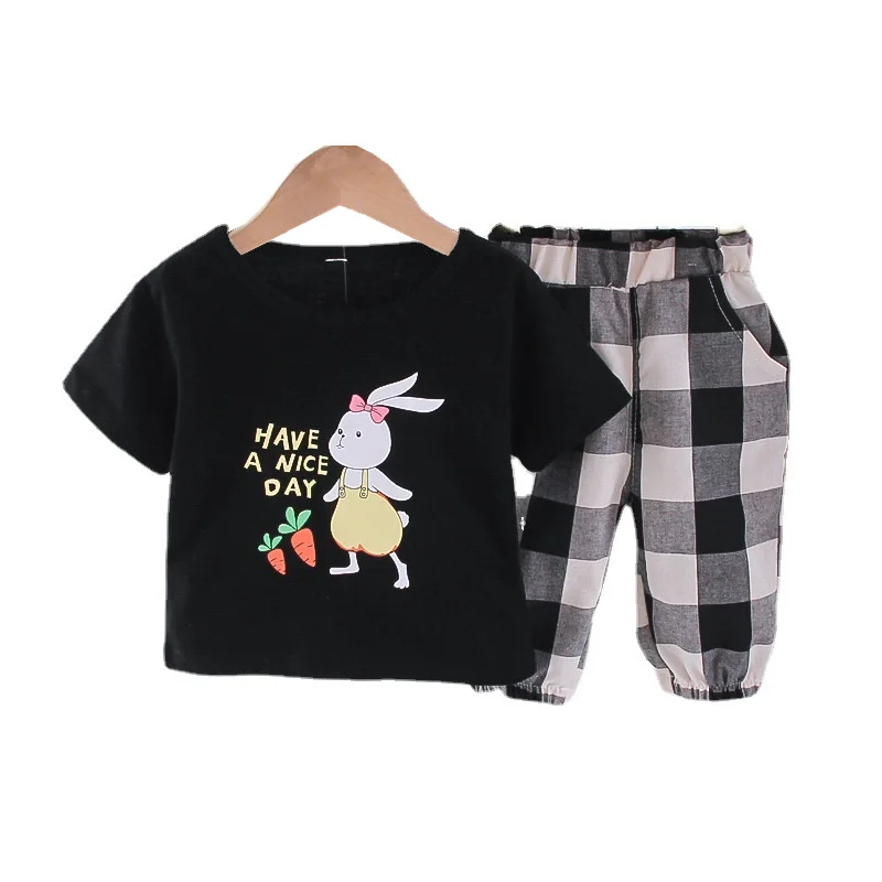 

Summer Kids Infant Clothing Children Cartoon Clothes Baby Boys Girls Fashion T Shirt Shorts 2Pcs/sets Toddler Cotton Sportswear