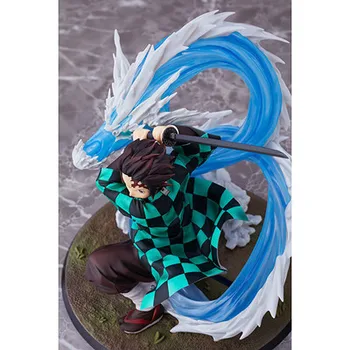 

24CM Demon Slayer Kimetsu No Yaiba Kamado Tanjirou Kamado Nezuko Action Figure Toys PVC Anime Collectible Brinquedos Model Doll