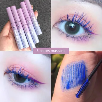 

Color Mascara Waterproof Fast Dry Brown Purple Blue Curling Lengthening Eyelashes Color Mascara Extension Lash Mascara