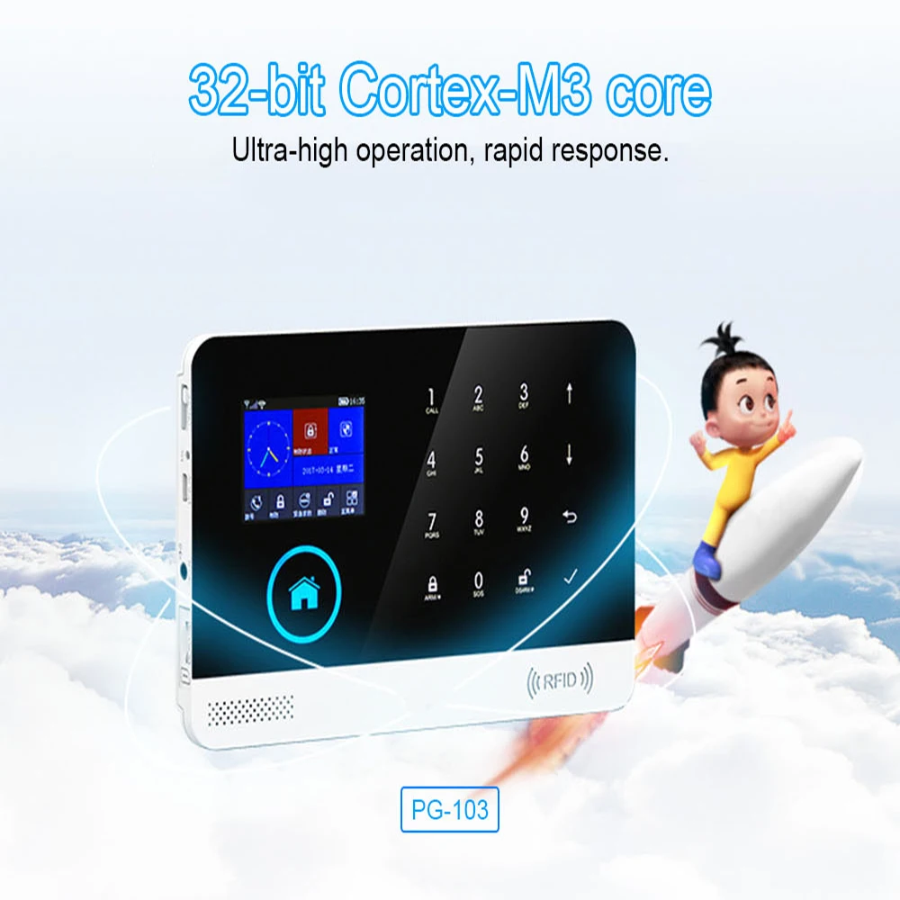 PG 103 Беспроводной WI FI GSM сигнализация с детектор металла для дверей и окон Сенсор