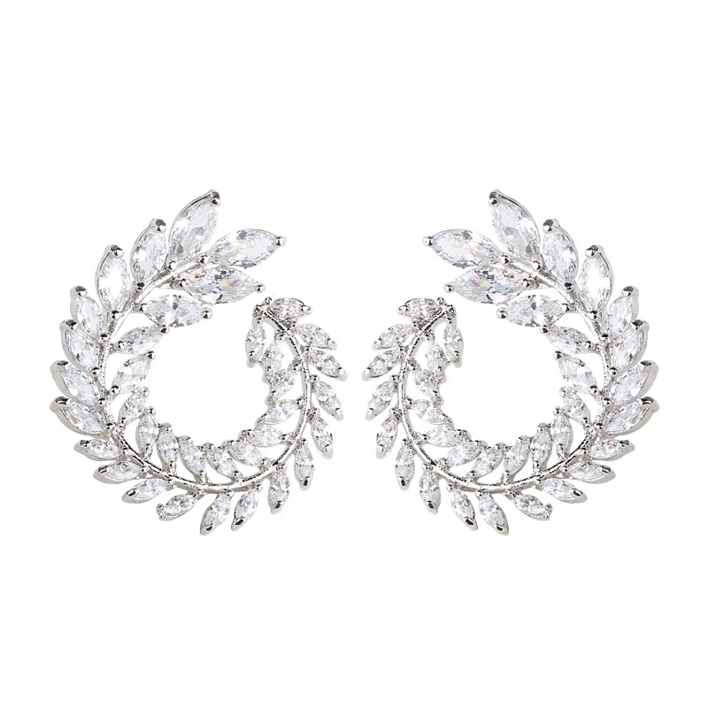 XIYANIKE 10 Colors Rhinestone Statement Earrings 2019 Geometric Big Round Stud Earrings For Women Crystal Luxury Wedding Gift - Image 6