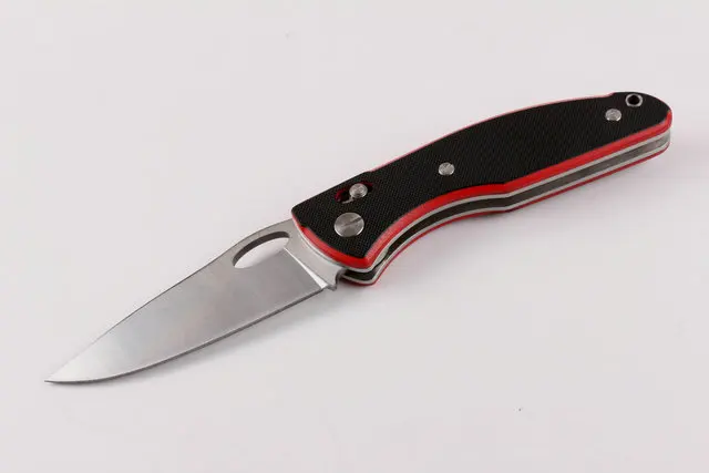 Коричневый Высокое качество BF-g10 быстро открывающийся складной нож D2 Сталь точка падения атласное лезвие G10 ручка EDC карманные ножи с розничной коробкой - Цвет: Коричневый