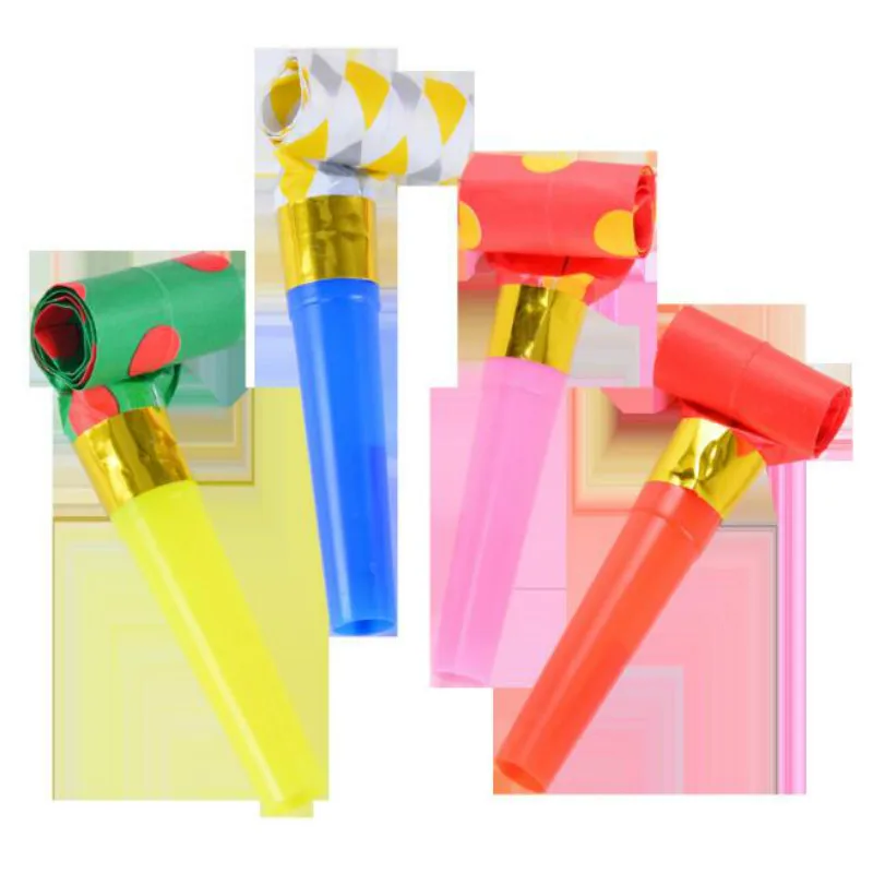 100pcs Blowouts Whistles Kids Birthday Party Props Favors Decoration Supplies Noise Maker 20012103