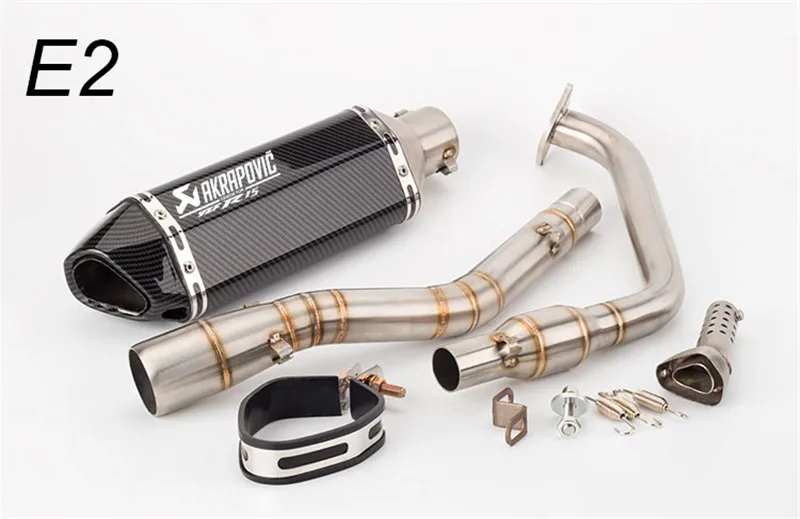 Выхлопная труба мотоцикла Akrapovic модифицированная для R15V2 YZF-R15V3 передняя часть катализатора передняя половина заднего давления глушитель