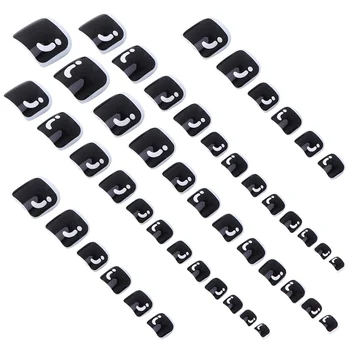 

72pcs Sparkling Foot Decal Decorative Natural Fake Toe Nail Manicure Supplies False Nails for Girls