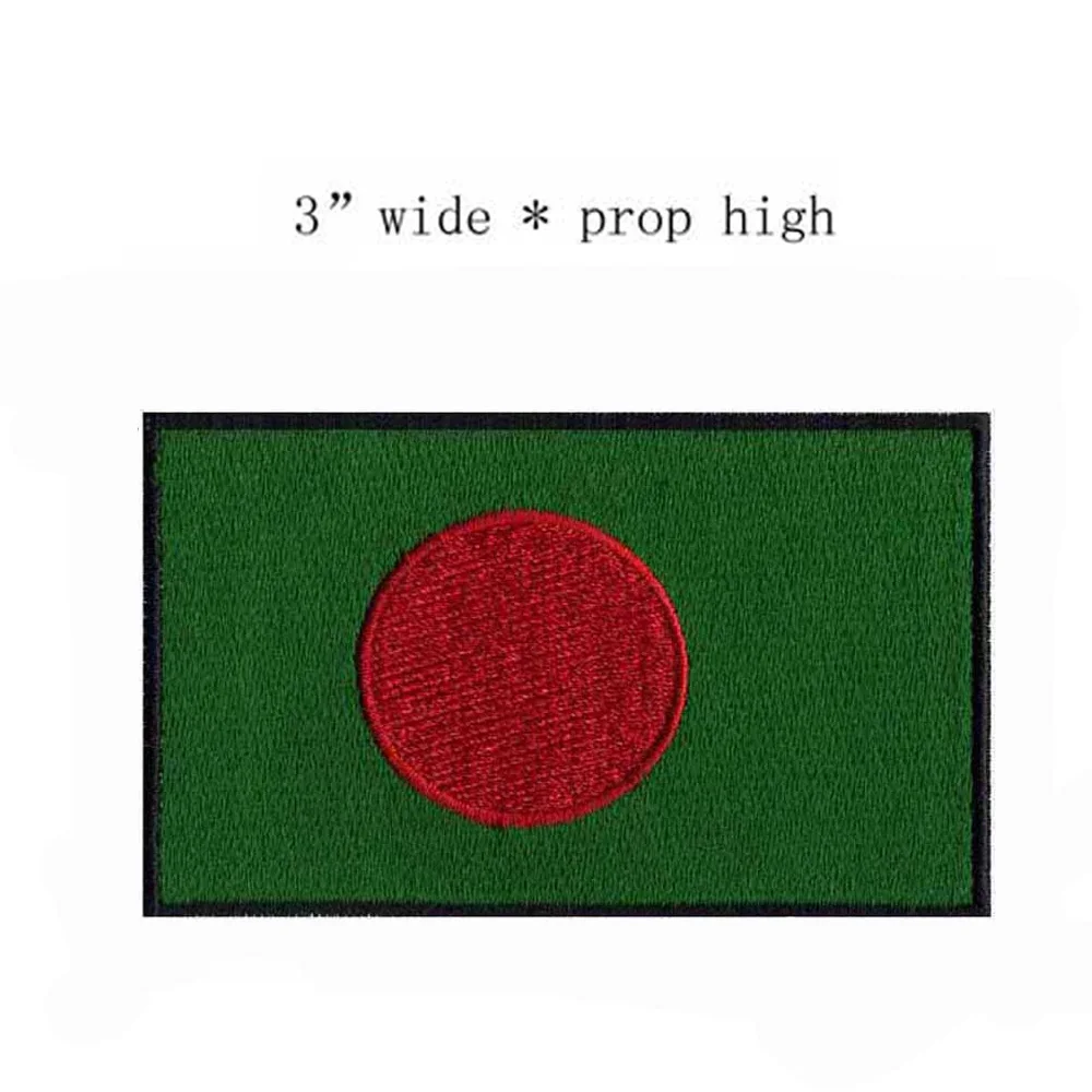 Padded Appliques Bangladesh Embroidery Flag Patch/patches For Clothes